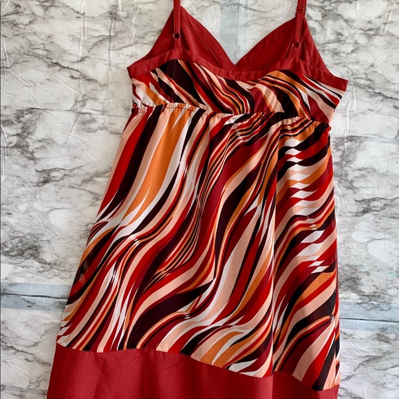 Elle casual block print jr. dress. Size small - Picture 3 of 8